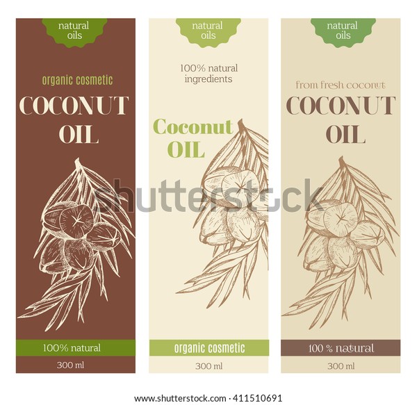 Download Packing Concept Coconut Oil Layout Mockup Stock Vector Royalty Free 411510691