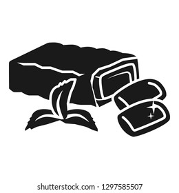 Packing gum pads icon. Simple illustration of packing gum pads vector icon for web design isolated on white background