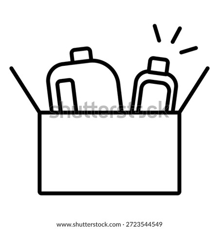 Packing icon material for daily necessities such as boxed detergent