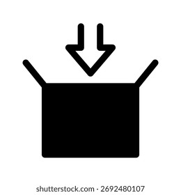 Ilustración de diseño de símbolo de Vector de icono de embalaje