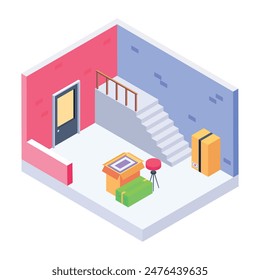 Packing Up Isometric Style Icons 
