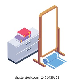 Empaquetado de iconos de estilo isométrico 
