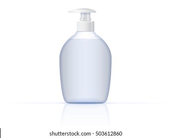 Packing with liquid soap Mock Up Vector Template