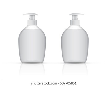 Packing with liquid soap Mock Up Vector Template