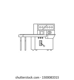 packing machine production icon. Element of production for mobile concept and web apps icon. Outline, thin line icon for website design and development, app development