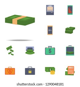 packing of money colored icon. Banking icons universal set for web and mobile