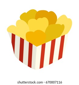 Packing of nuggets vector icon. Design elements.