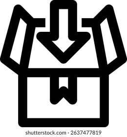 Packing, Packaging, Package Outline Icon