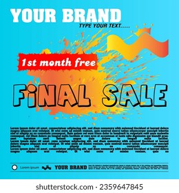 Packing product label design - Special and  sale sticker -  banner - special service offer- ink splash -ink patch - product cover  