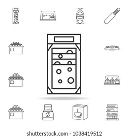 packing of sliced cheese icon. Detailed set of shops and hypermarket icons. Premium quality graphic design. One of the collection icons for websites, web design, mobile app on white background