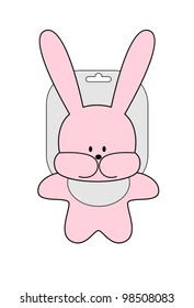Packing soother in the form of bunny