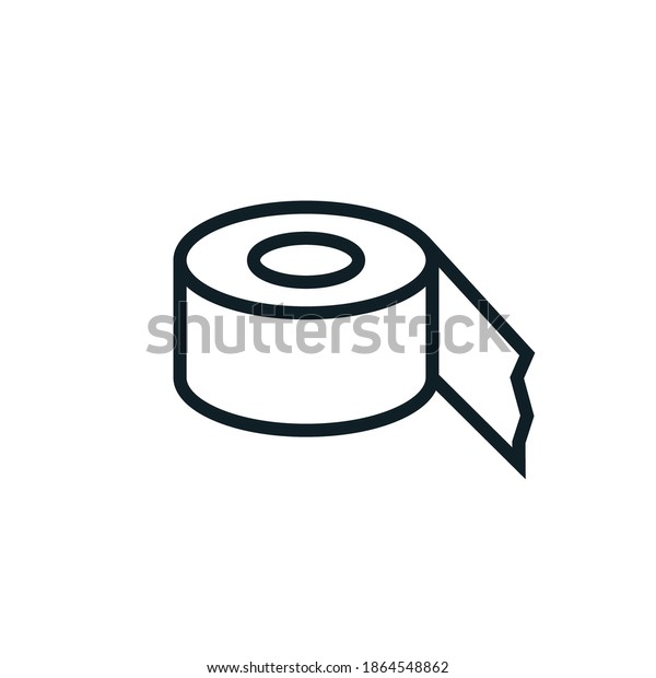 Packing Tape Line Icon Clipart Image Stock Vector (Royalty Free ...