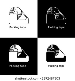 Packing Tape Roll Logo Icon