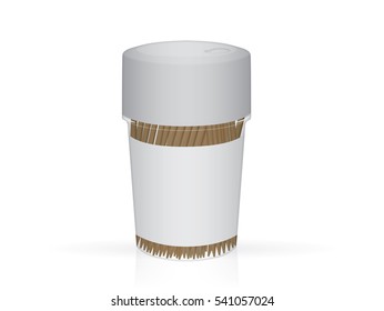 Packing with toothpicks. Easy to change colors. Mock up Vector