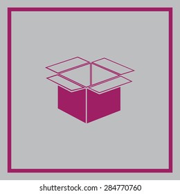 Packing vector icon 