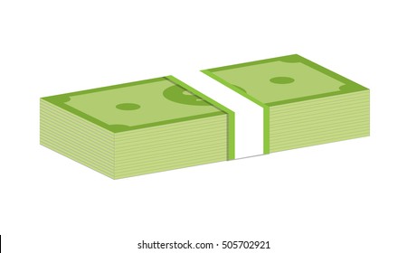 Packs of dollars money.