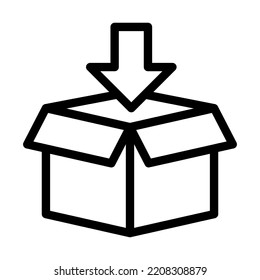 packs line icon illustration vector graphic