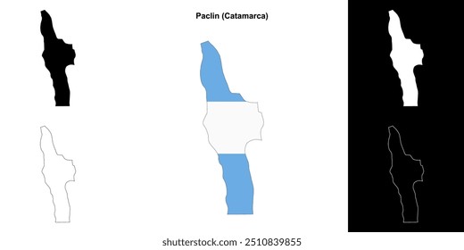 Mapa do mapa de Paclin department (Catamarca)