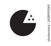 pacman stars logo design icon.