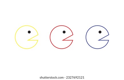 pacman Vector Icon which is suitable for commercial work and easily modify or edit it