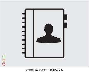 pad contact, icon, vector illustration eps10
