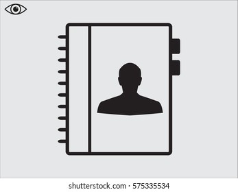 pad contact, icon, vector illustration eps10