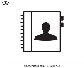 pad contact, icon, vector illustration eps10