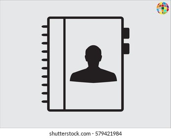 pad contact, icon, vector illustration eps10