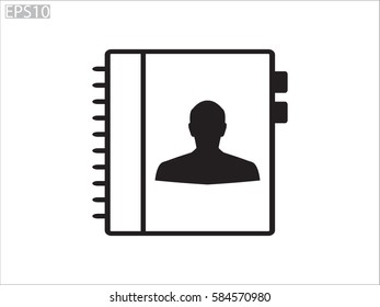 pad contact, icon, vector illustration eps10