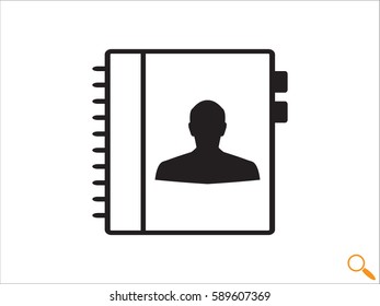 pad contact, icon, vector illustration eps10
