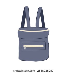 pad diaper bag cartoon. pockets versatile, durable designer, compact spacious pad diaper bag sign. isolated symbol vector illustration