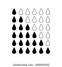 Pad drops Menstrual icon vector