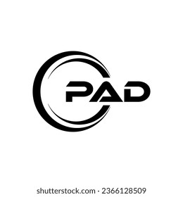 PAD Letter Logo Design, Inspiration for a Unique Identity. Modern Elegance and Creative Design. Watermark Your Success with the Striking this Logo.