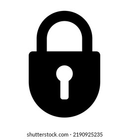 Pad Lock Icon Vector Illustration For Apps And Websites