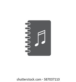 Pad with note vector icon