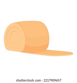 Pad roll icon cartoon vector. Clean wool. Ear medicine