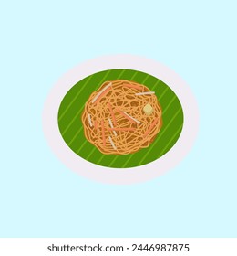 Pad Thai Thailand Food Illustration