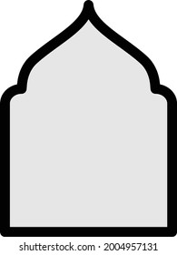 icono de la línea de color del vector de teclado