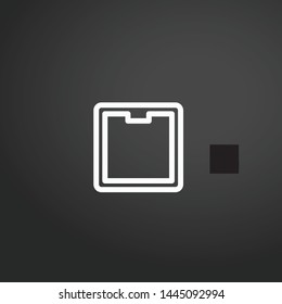 Pad vector icon. Pad concept stroke symbol design. Thin graphic elements vector illustration, outline pattern for your web site design, logo, UI. EPS 10.