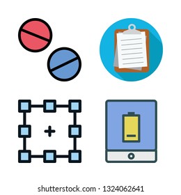 pad vector icon set