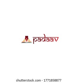 Padaav(Step) a simple logo design for education.