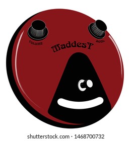 a padal guitar fuzz face vector