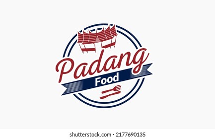 padang food logo, padang food vintage logo, rumah makan padang logo