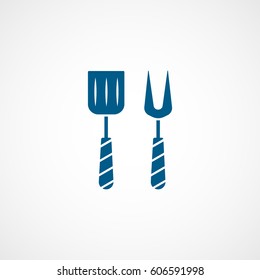 Padding For Cooking Blue Flat Icon On White Background