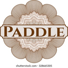 Paddle abstract rosette