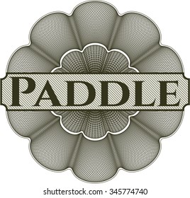 Paddle abstract rosette