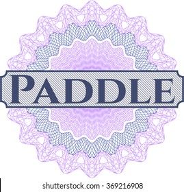 Paddle abstract rosette