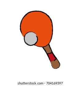Paddle ball game icon