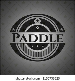 Paddle black emblem. Vintage.