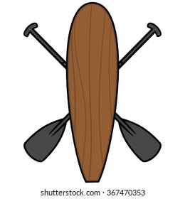 Paddle Board and Oars